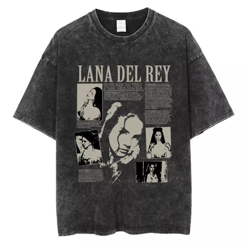 Vintage Washed 90s Singer-Inspired Graphic T-Shirt – Oversized Cotton Tee
