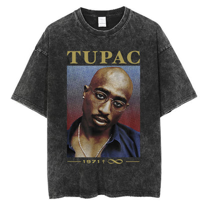 Vintage Washed 90s Hip-Hop Graphic T-Shirt – Oversized Heavyweight Cotton