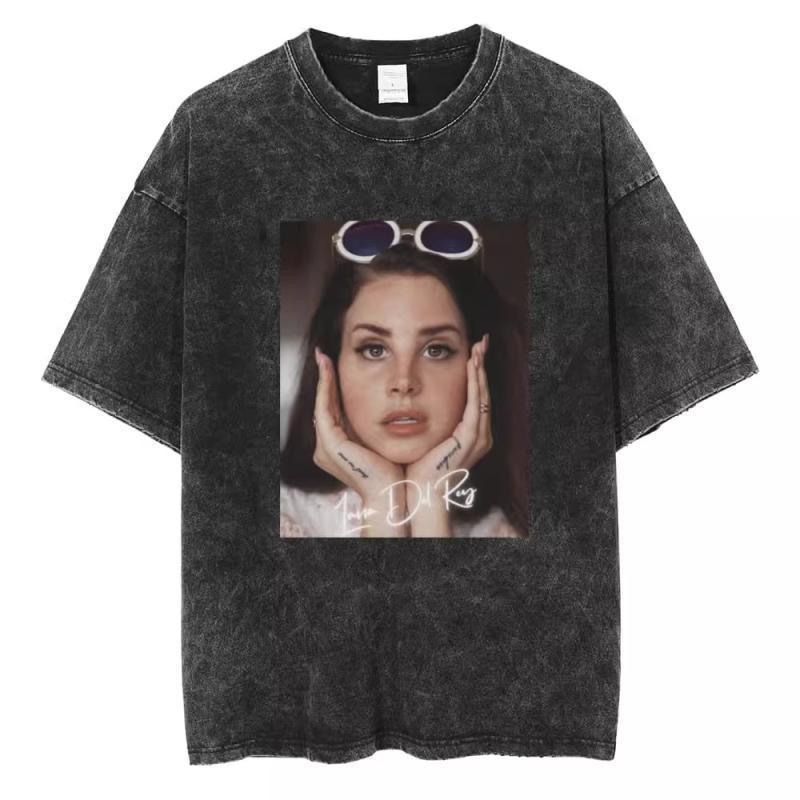 Vintage Washed 90s Singer-Inspired Graphic T-Shirt – Oversized Cotton Tee