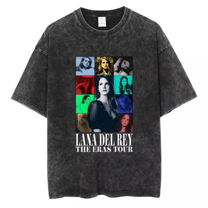 Vintage Washed 90s Singer-Inspired Graphic T-Shirt – Oversized Cotton Tee