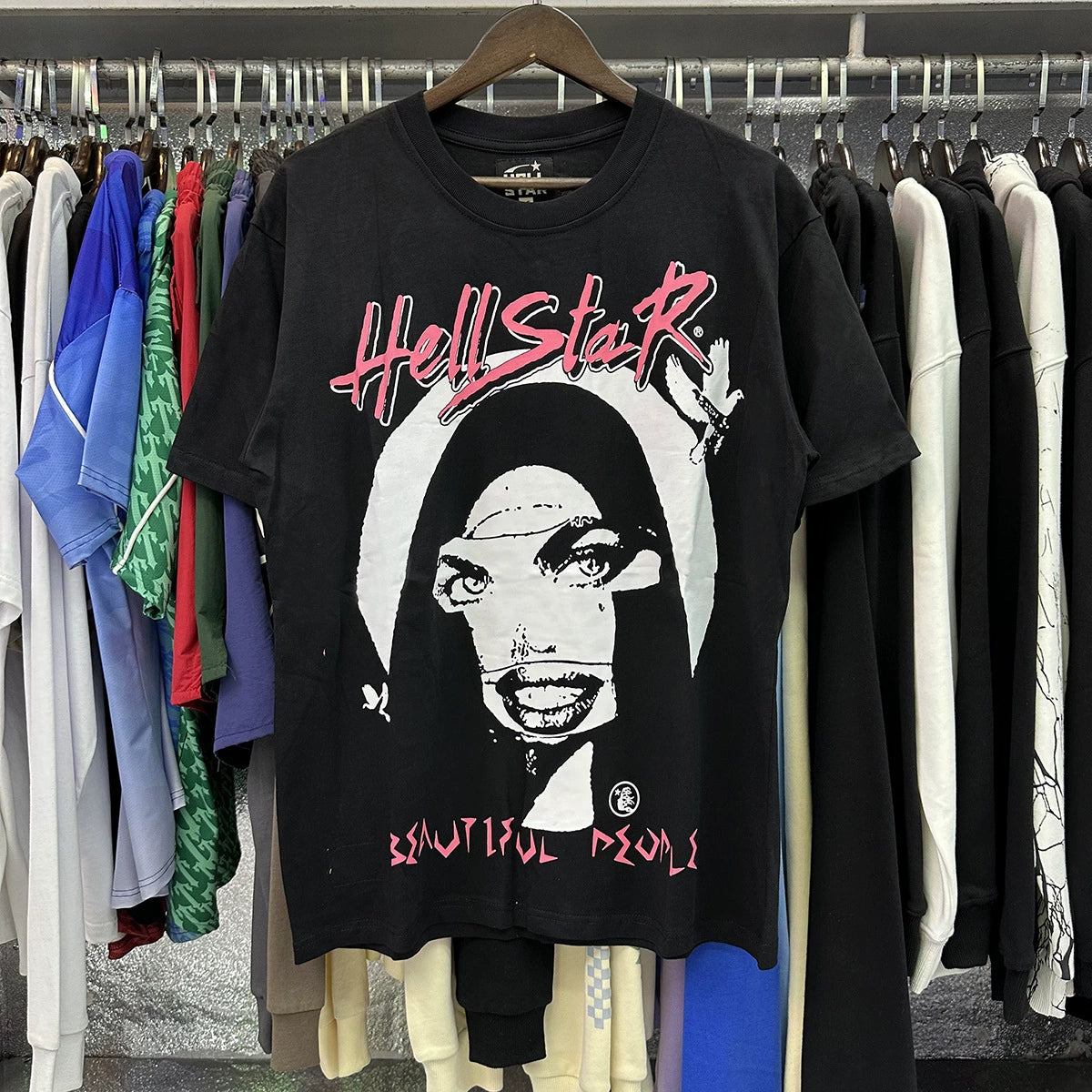 American Vintage Heavyweight Skull Rose Graphic Oversized Tee