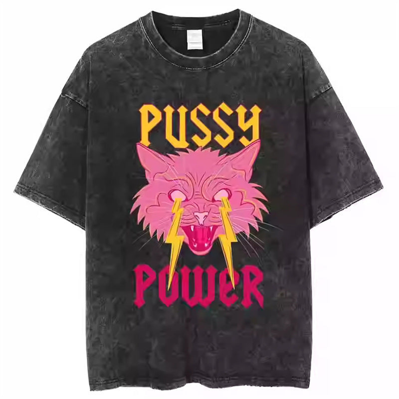 American Vintage Washed Oversized T-Shirt – Men's Cotton Tee