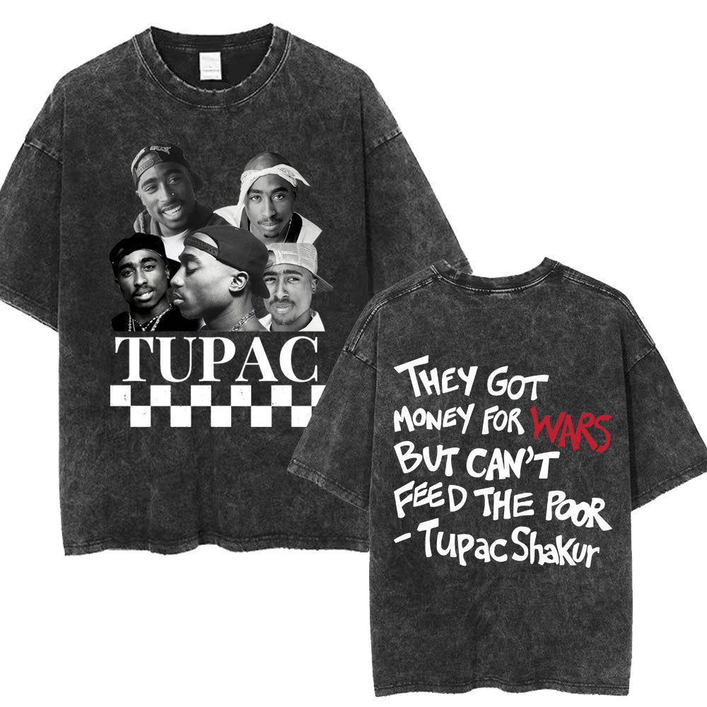 Vintage Washed 90s Hip-Hop Graphic T-Shirt – Oversized Heavyweight Cotton
