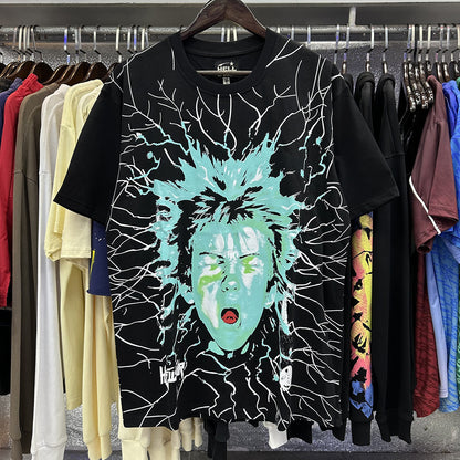 American Vintage Heavyweight Skull Rose Graphic Oversized Tee