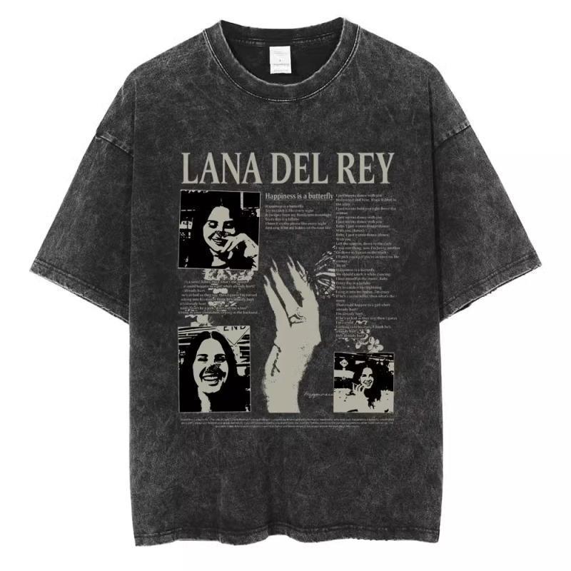 Vintage Washed 90s Singer-Inspired Graphic T-Shirt – Oversized Cotton Tee