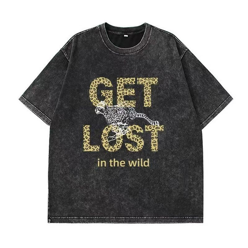 Vintage Washed Distressed Graphic T-Shirt – Oversized Streetwear Tee