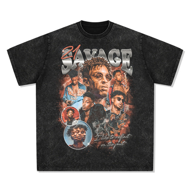 Vintage Washed Graphic T-Shirt – Oversized Unisex Streetwear Tee