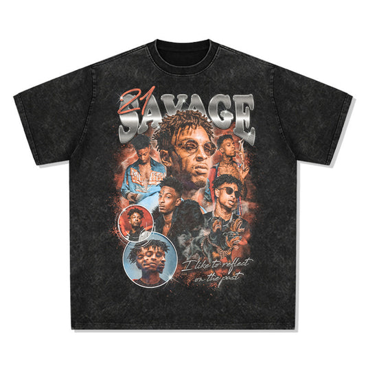 Vintage Washed Graphic T-Shirt – Oversized Unisex Streetwear Tee
