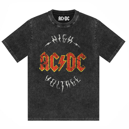 AC/DC Vintage Washed Oversized Graphic T-Shirt