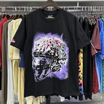 American Vintage Heavyweight Skull Rose Graphic Oversized Tee
