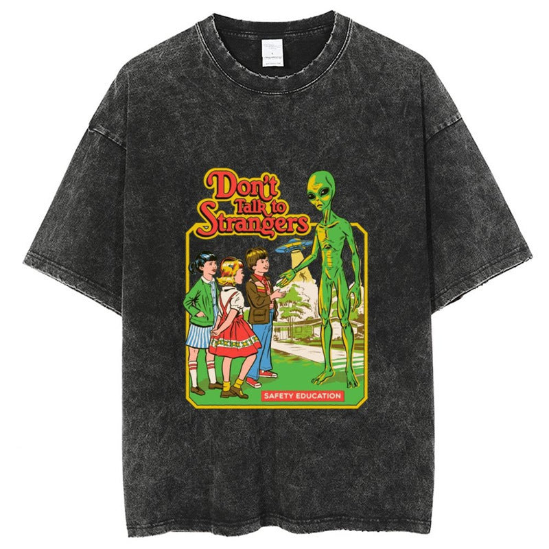 American Vintage Washed Oversized T-Shirt – Men's Cotton Tee