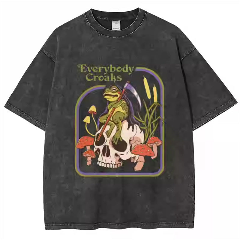 American Vintage Washed Oversized T-Shirt – Men's Cotton Tee