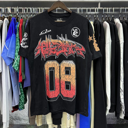 American Vintage Heavyweight Skull Rose Graphic Oversized Tee