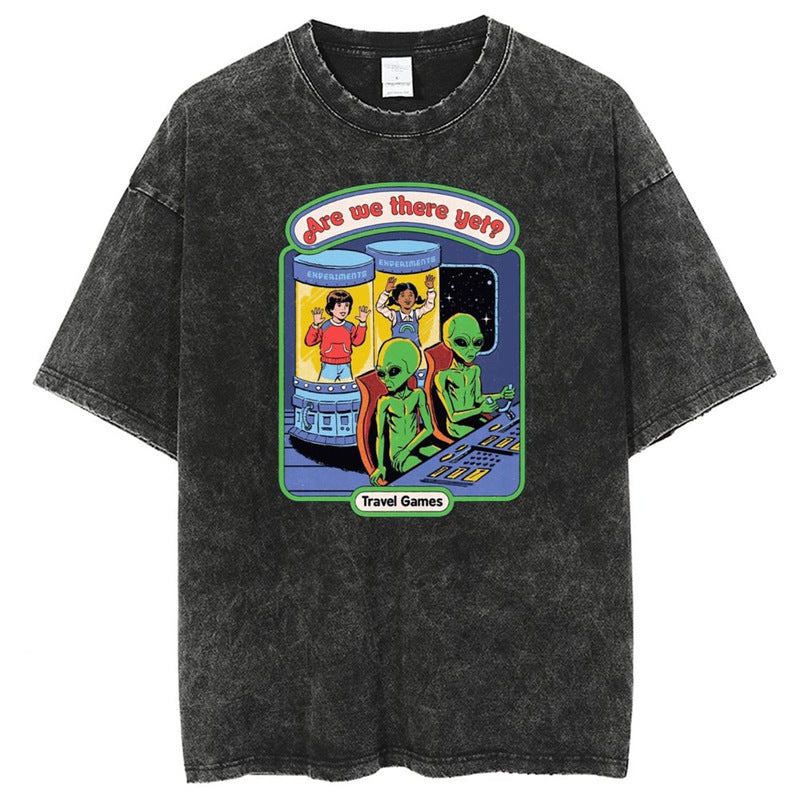 American Vintage Washed Oversized T-Shirt – Men's Cotton Tee