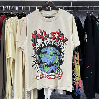 American Vintage Heavyweight Skull Rose Graphic Oversized Tee