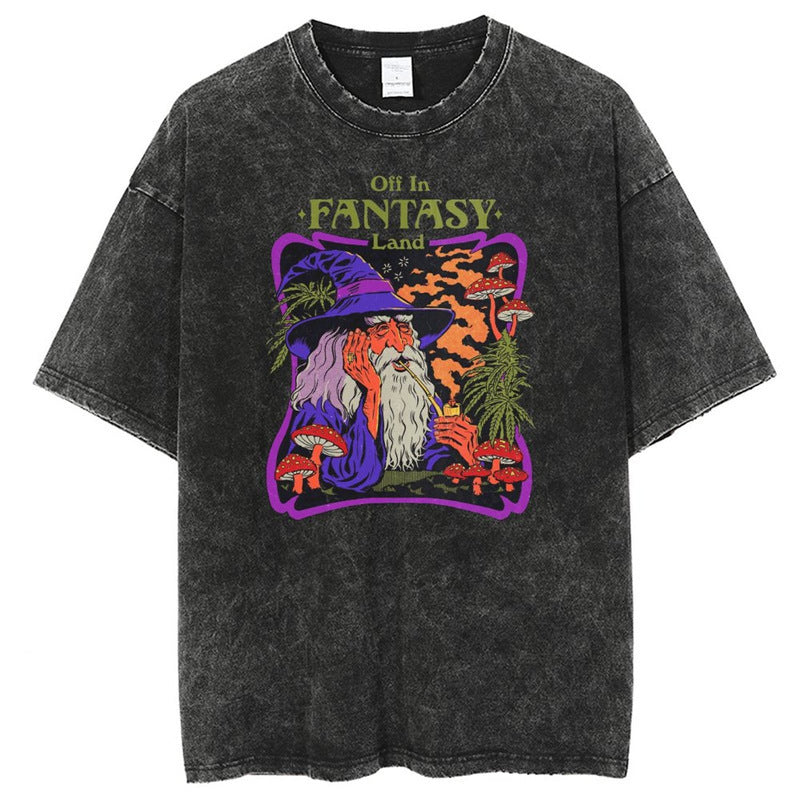 American Vintage Washed Oversized T-Shirt – Men's Cotton Tee