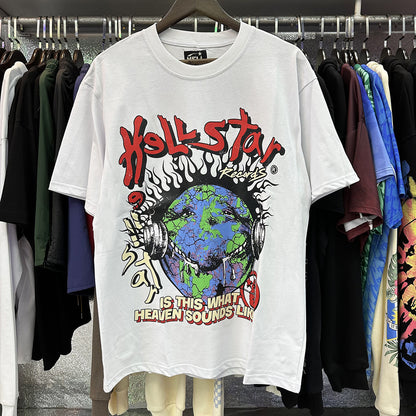 American Vintage Heavyweight Skull Rose Graphic Oversized Tee