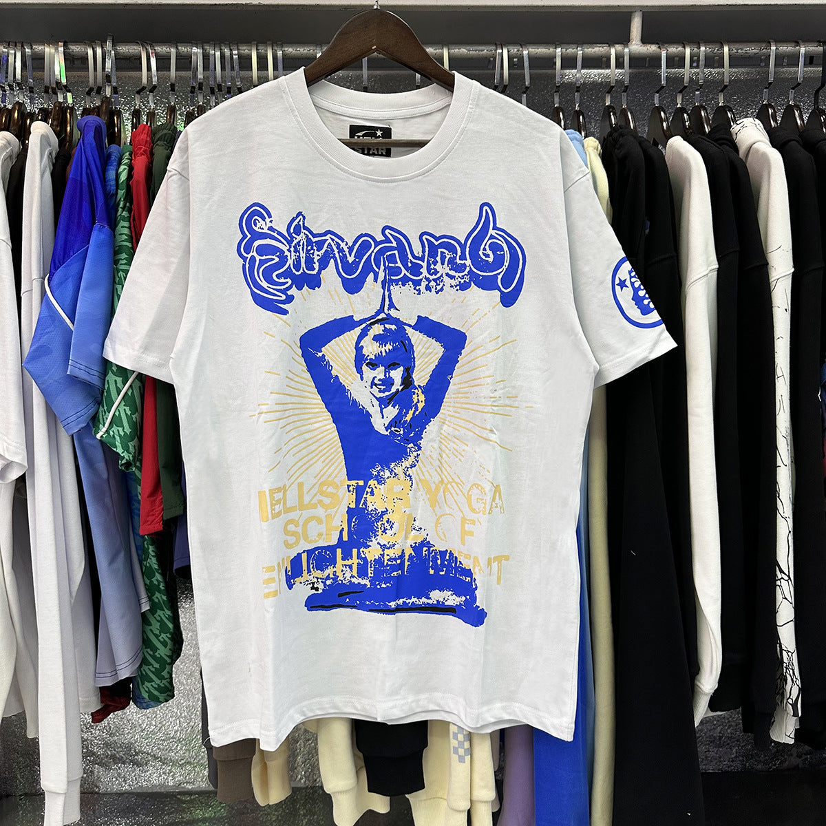 American Vintage Heavyweight Skull Rose Graphic Oversized Tee