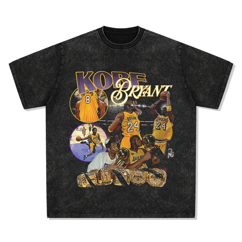 Clarkson curry kobe irving james morant american star t-shirt retro