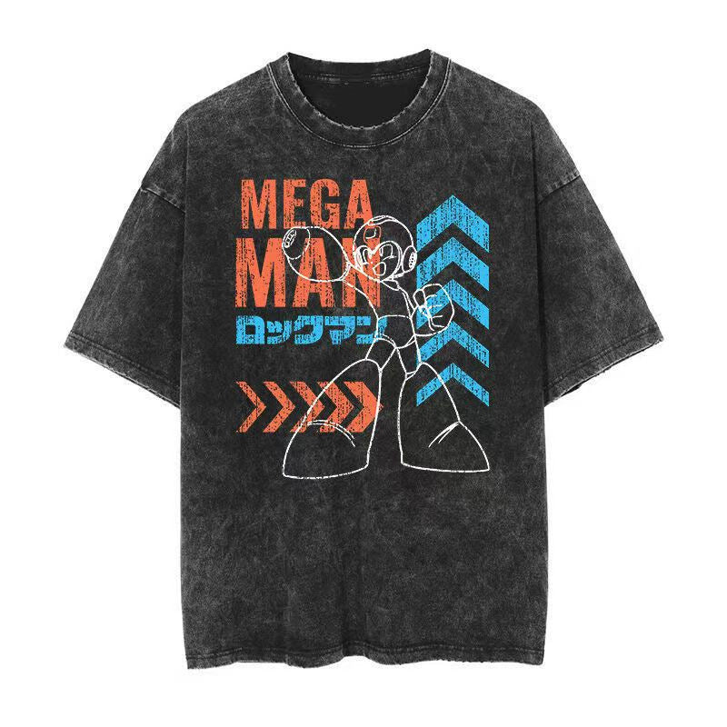 Vintage Washed Oversized T-Shirt – Unisex Streetwear Cotton Tee