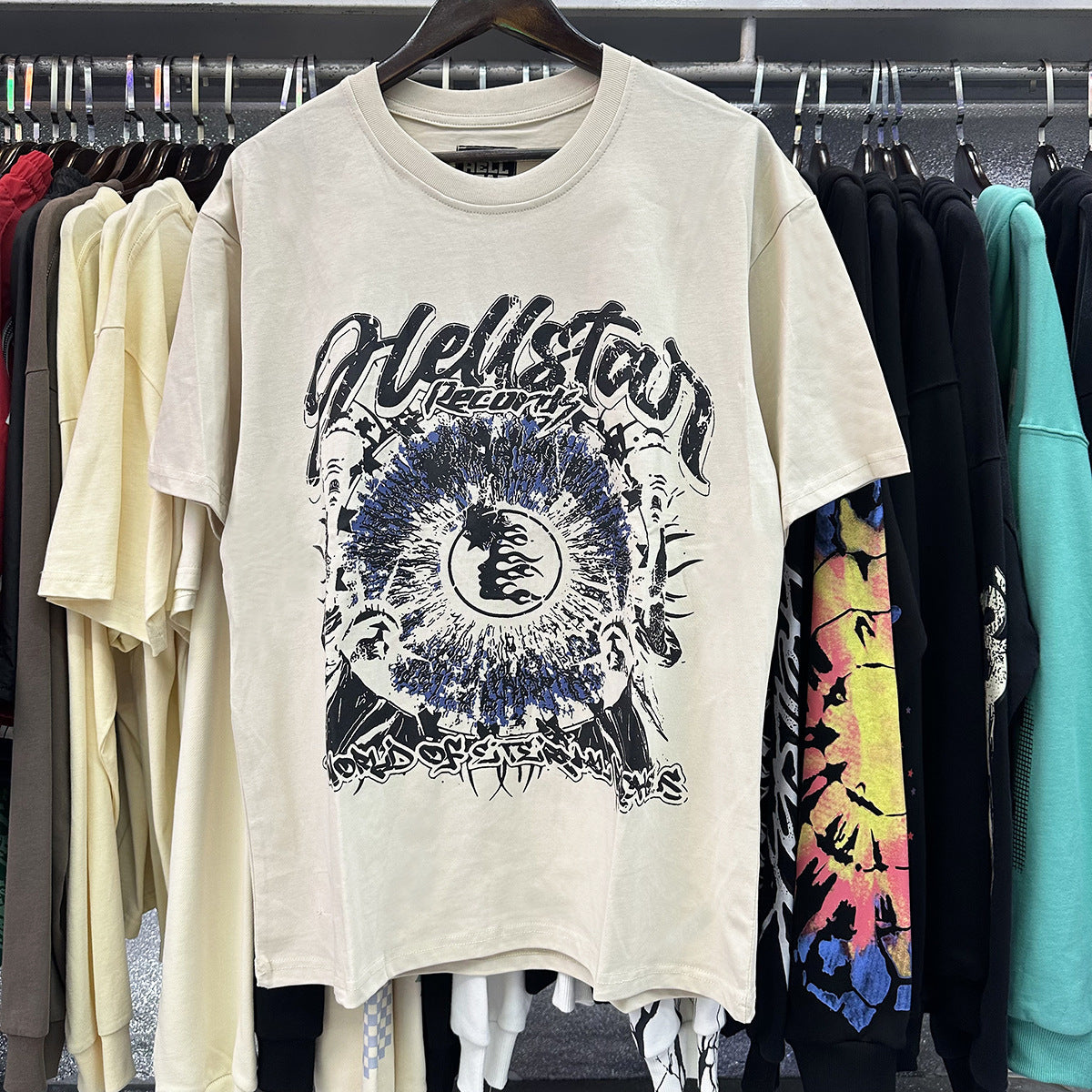 American Vintage Heavyweight Skull Rose Graphic Oversized Tee