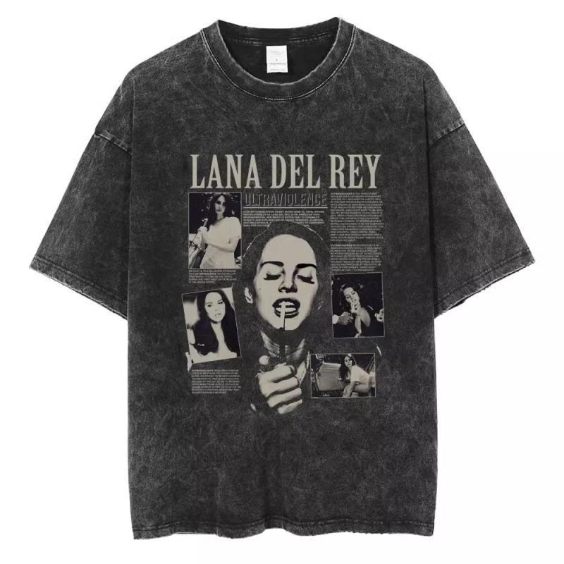 Vintage Washed 90s Singer-Inspired Graphic T-Shirt – Oversized Cotton Tee