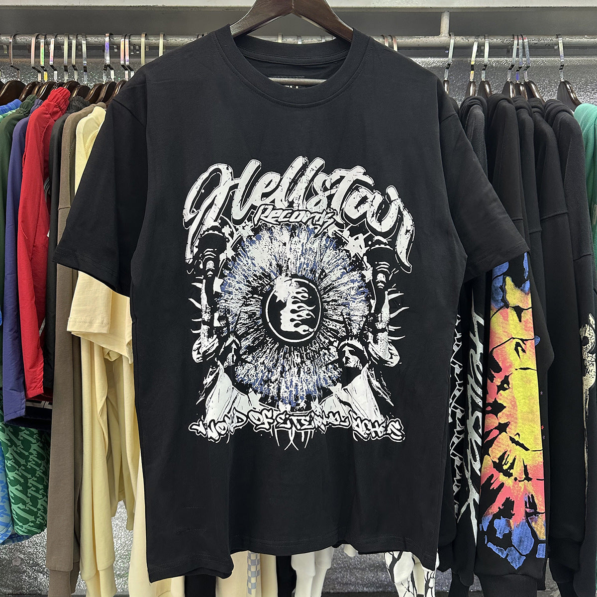 American Vintage Heavyweight Skull Rose Graphic Oversized Tee