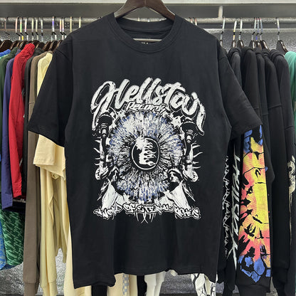 American Vintage Heavyweight Skull Rose Graphic Oversized Tee