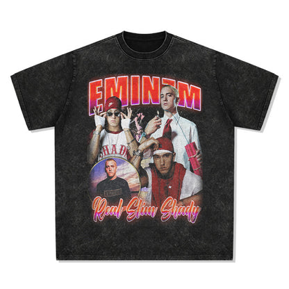 Vintage Washed Graphic T-Shirt – Oversized Unisex Streetwear Tee
