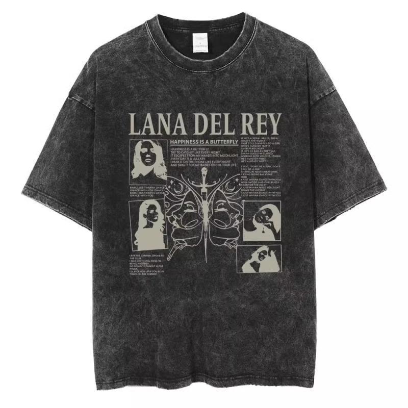 Vintage Washed 90s Singer-Inspired Graphic T-Shirt – Oversized Cotton Tee