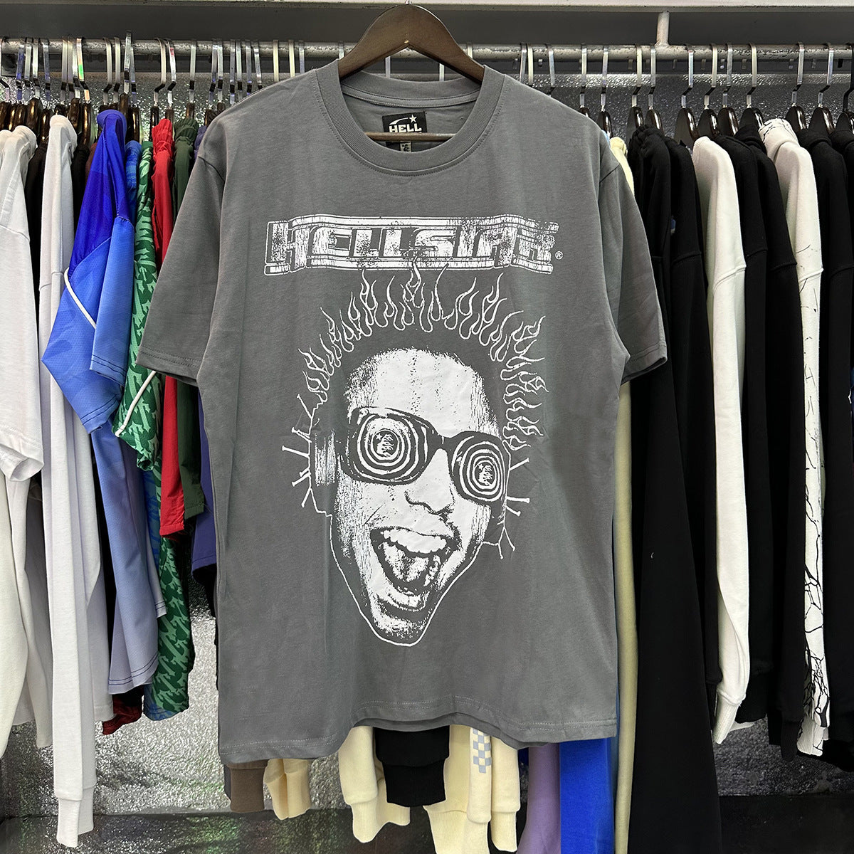 American Vintage Heavyweight Skull Rose Graphic Oversized Tee