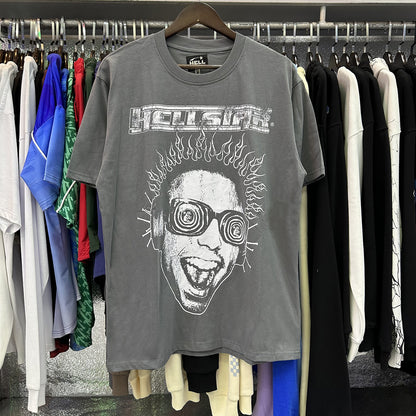 American Vintage Heavyweight Skull Rose Graphic Oversized Tee