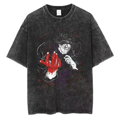 Vintage Washed Distressed Graphic T-Shirt – Oversized Streetwear Tee