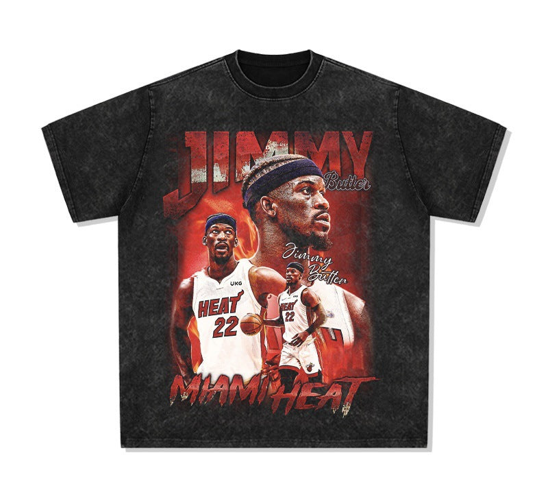 Clarkson curry kobe irving james morant american star t-shirt retro