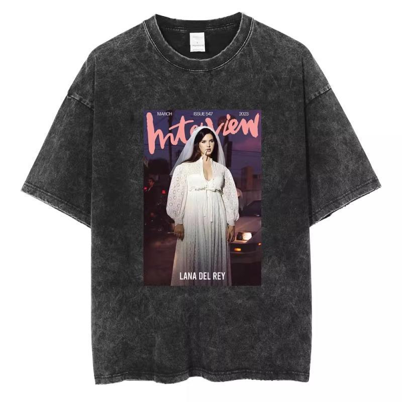 Vintage Washed 90s Singer-Inspired Graphic T-Shirt – Oversized Cotton Tee