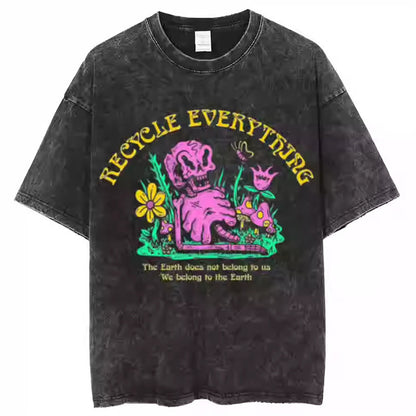American Vintage Washed Oversized T-Shirt – Men's Cotton Tee
