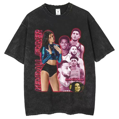 Vintage Washed Distressed Graphic T-Shirt – Oversized Streetwear Tee