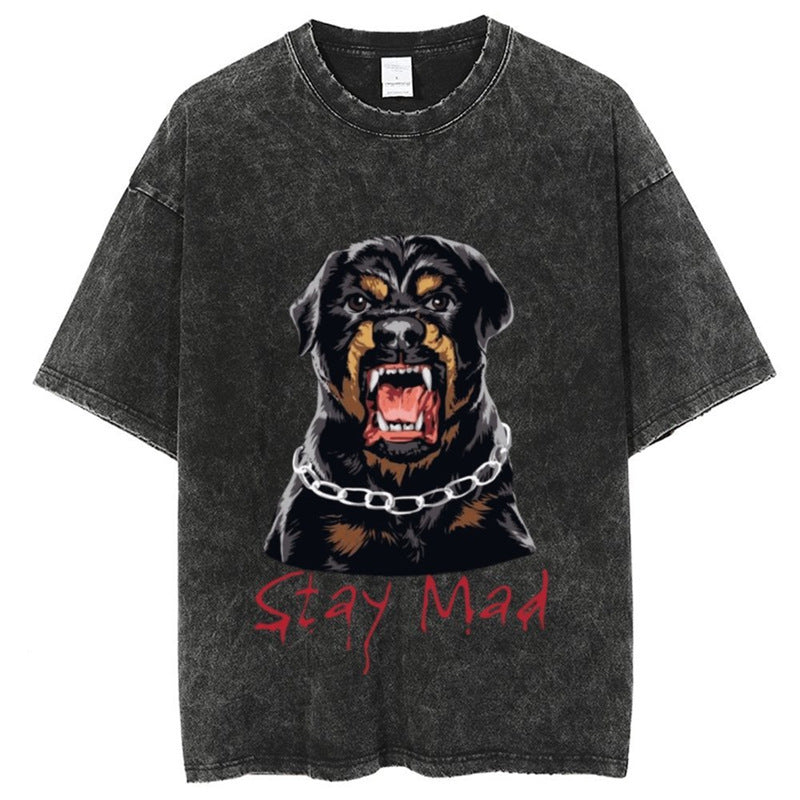 American Vintage Washed Oversized T-Shirt – Men's Cotton Tee