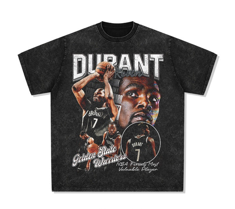 Clarkson curry kobe irving james morant american star t-shirt retro