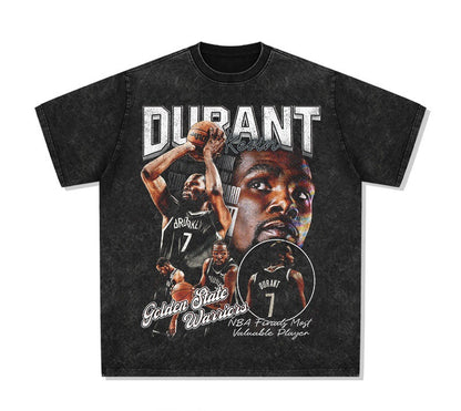 Clarkson curry kobe irving james morant american star t-shirt retro