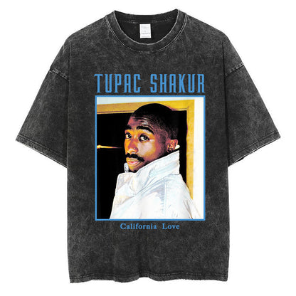 Vintage Washed 90s Hip-Hop Graphic T-Shirt – Oversized Heavyweight Cotton