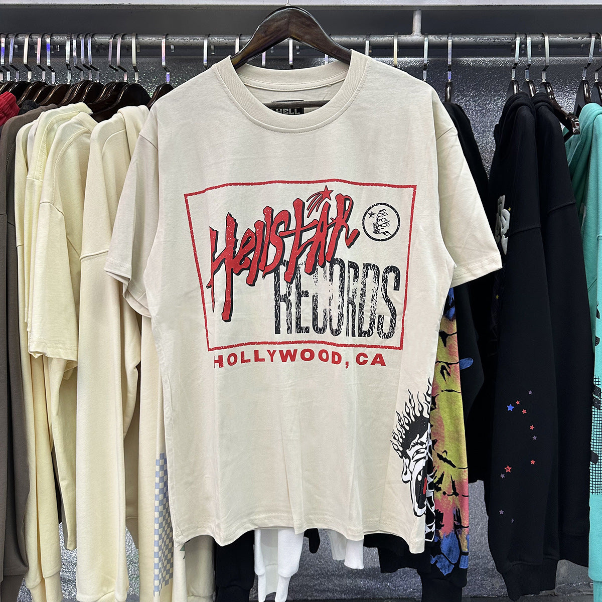 American Vintage Heavyweight Skull Rose Graphic Oversized Tee